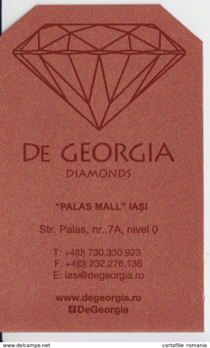 Romania, Visiting Card, Carte De Visite, Diamonds Shop Store - Visiting Cards