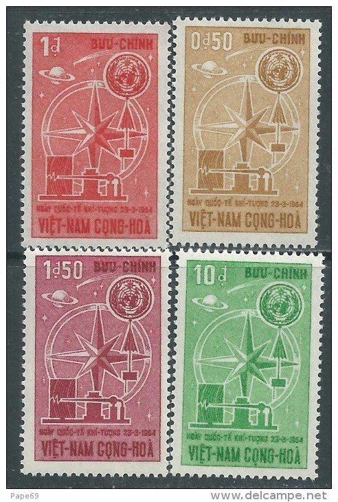 Vietnam Du Sud N° 238 / 41 XX Journée Météorologique Mondiale. Les 4  Vals  Ss Charnière  TB - Viêt-Nam