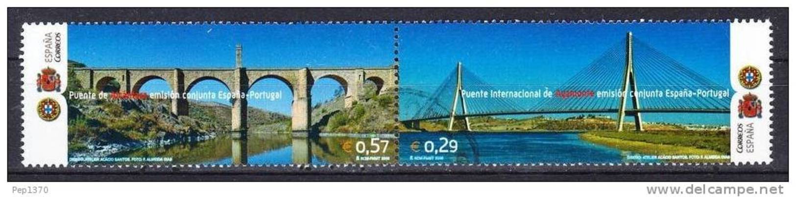 ESPAÑA 2006 - PUENTES IBÉRICOS. EMISION CONJUNTA ESPAÑA-PORTUGAL - EDIFIL Nº 4263-4264 - YVERT 3863-3864 - Nuevos