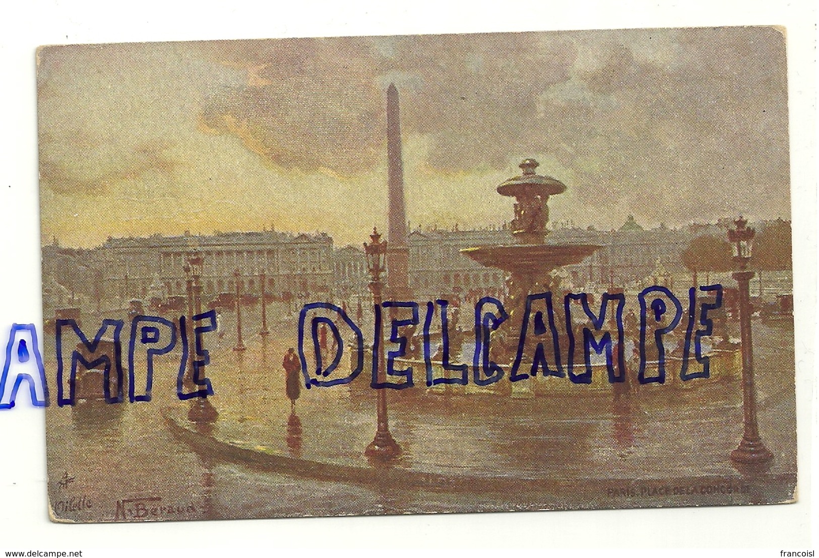 Oilette. Béraud. Place De La Concorde. Carte Postale TUCK - Beraud