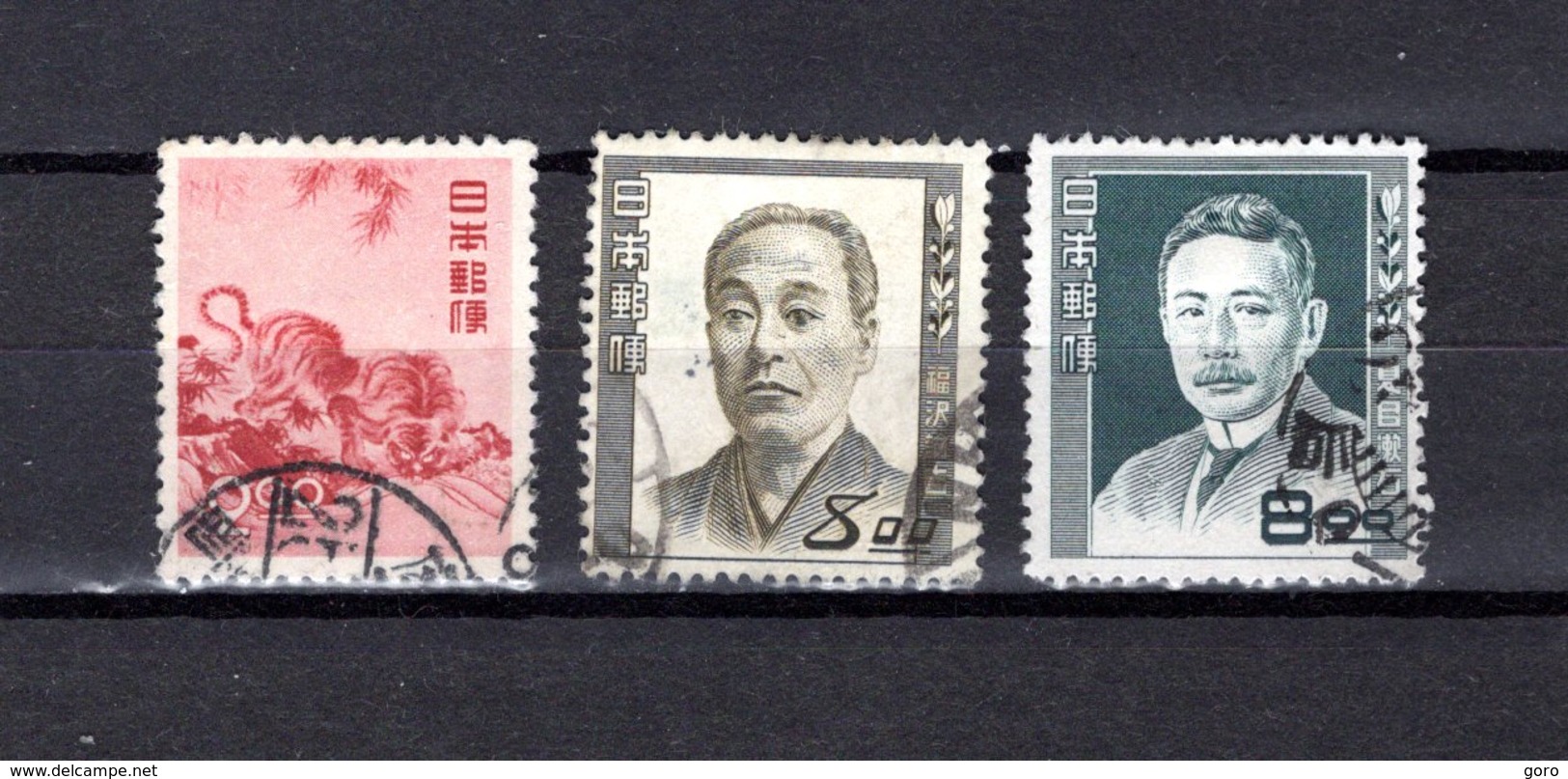 Japón   1949-50  .   Y&T  Nº   442-443-446 - Usati