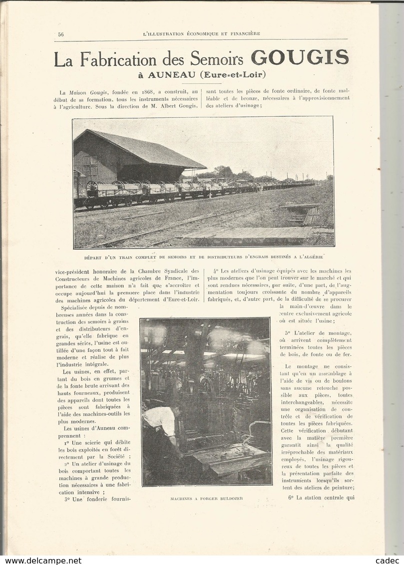 Illustration Economique du Departement Eure et Loir de 1926 de 76 pages (Chartres Toury Nogent le Rotrou.........)