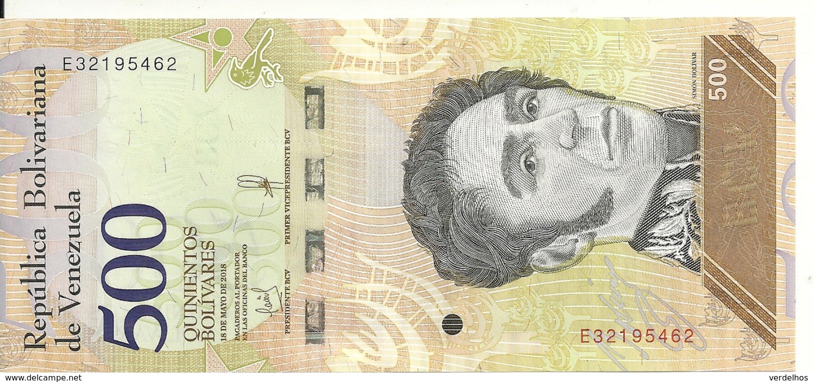 VENEZUELA 500 BOLIVARES 2018 UNC P New - Venezuela