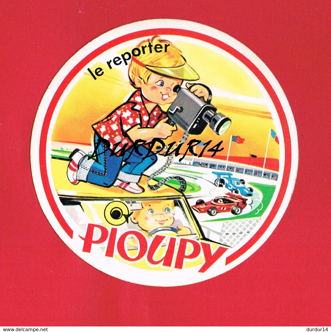 1 Autocollant PIOUPY LE REPORTER Automobiles - Autocollants