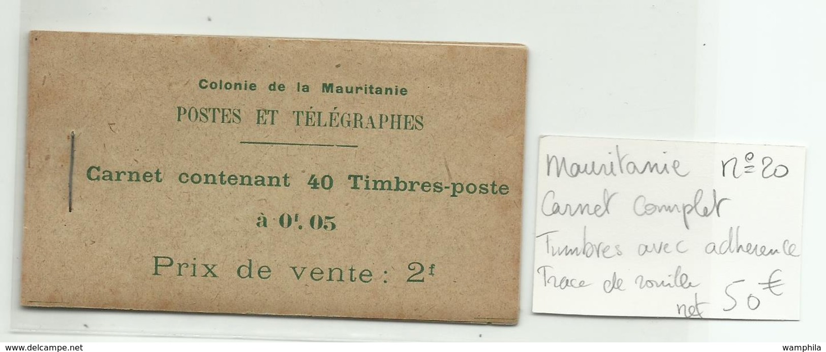 Mauritanie, Carnet Complet Du N° 20 YT, - Neufs