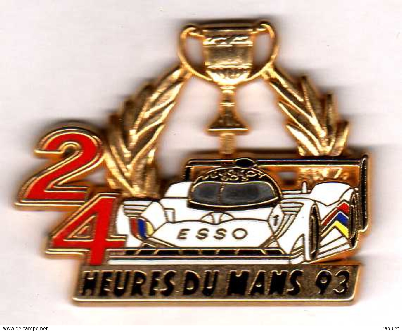 Pin's  24 Heures Du Mans 93 Peugeot Zamac Locomobile - F1