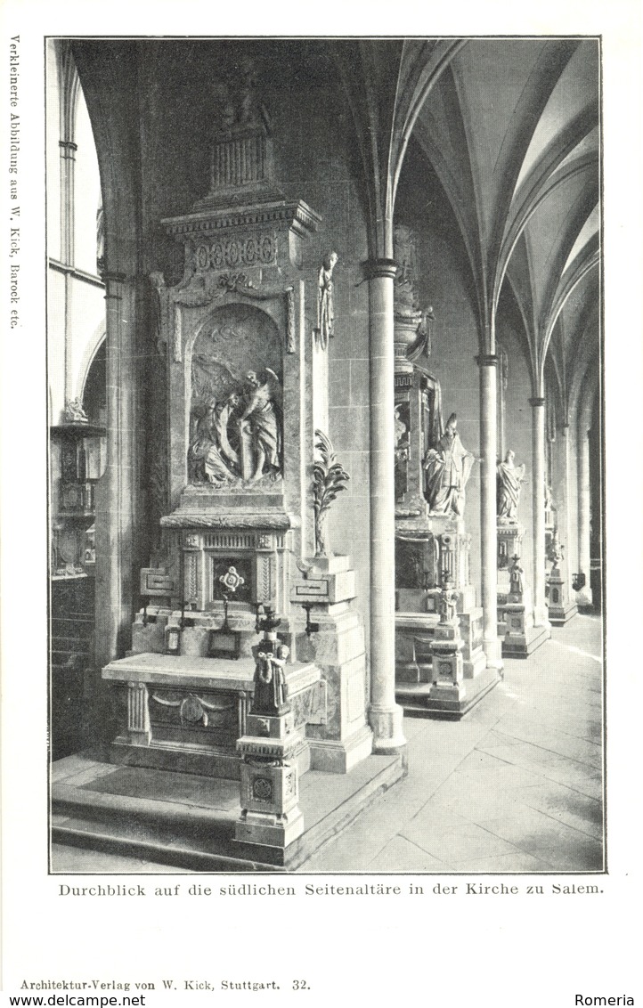 Allemagne - Bade Würtemberg - Salem - Intérieur De L'Eglise - Verlag Von W. Kick Stuttgart Nº 32 - - Salem