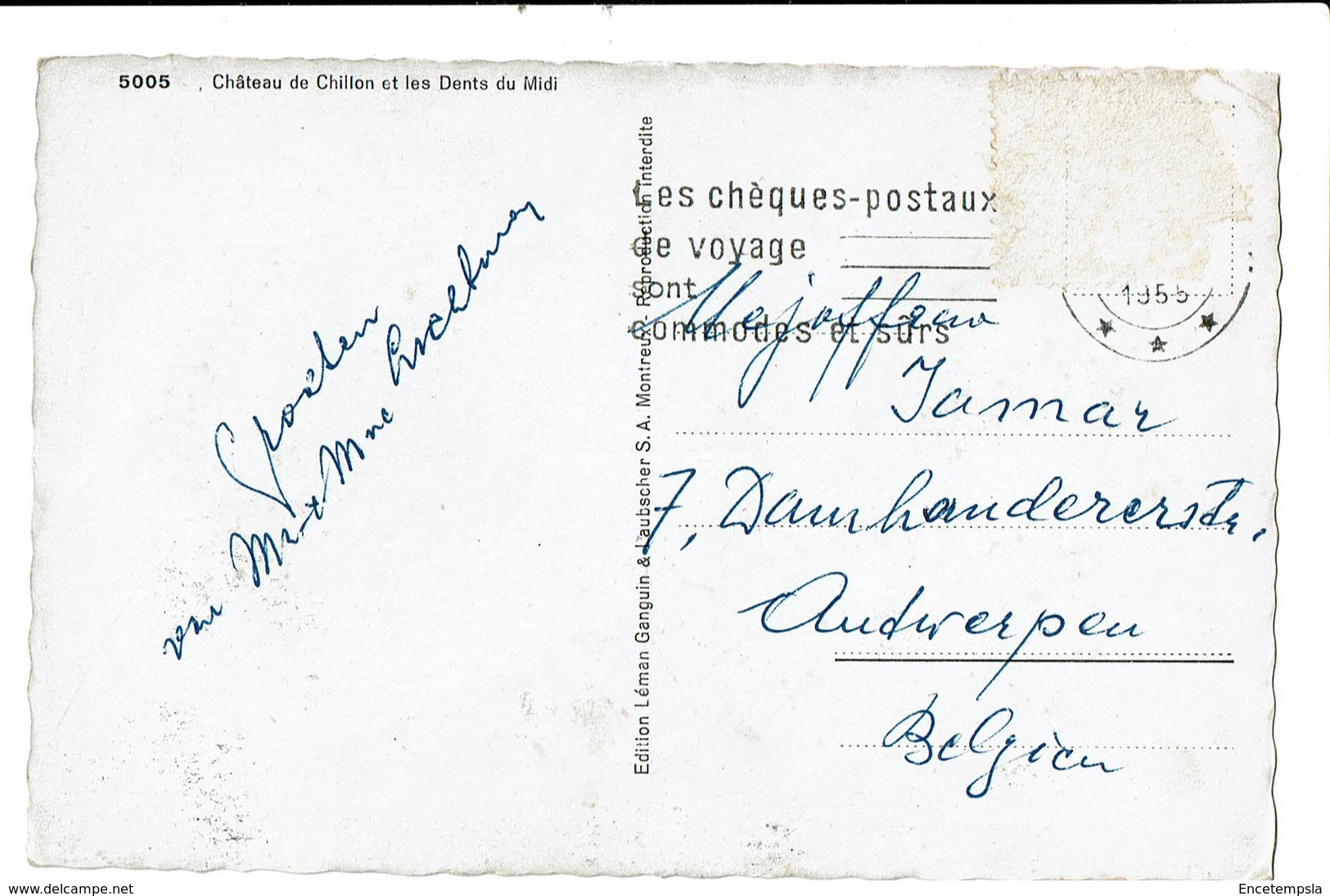 CPA - Carte Postale -Suisse - Vaud--Veytaux- Château De Chiillon -1955 -VM687 - Veytaux