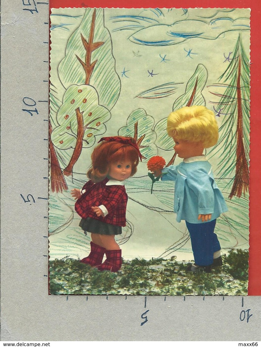 CARTOLINA NV ITALIA - Bambole - Bimbo E Bimba Innamorati Nel Bosco - SAEMEC S592 - 10 X 15 - Giochi, Giocattoli