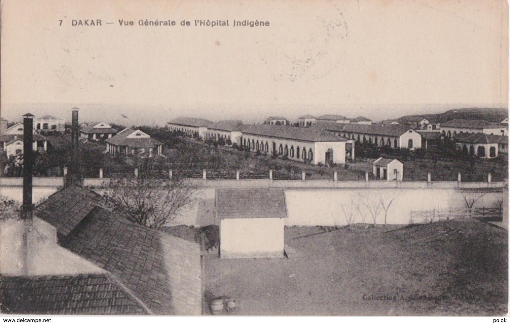 Cpa Sénégal - DAKAR - Vue Générale De L'Hôpital Indigène - Senegal