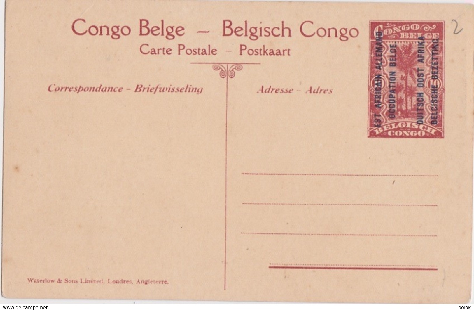 Cpa Congo Belge - Est Africain Allemand - Porteurs Au Repos - Congo Belge