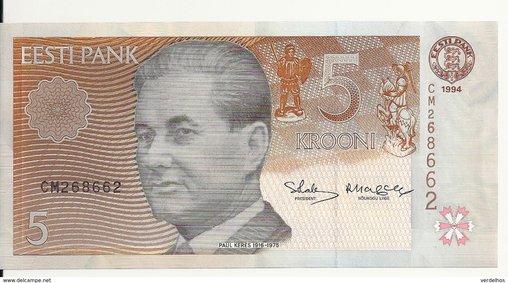 ESTONIE 5 KROONI 1994 UNC P 76 - Estonia