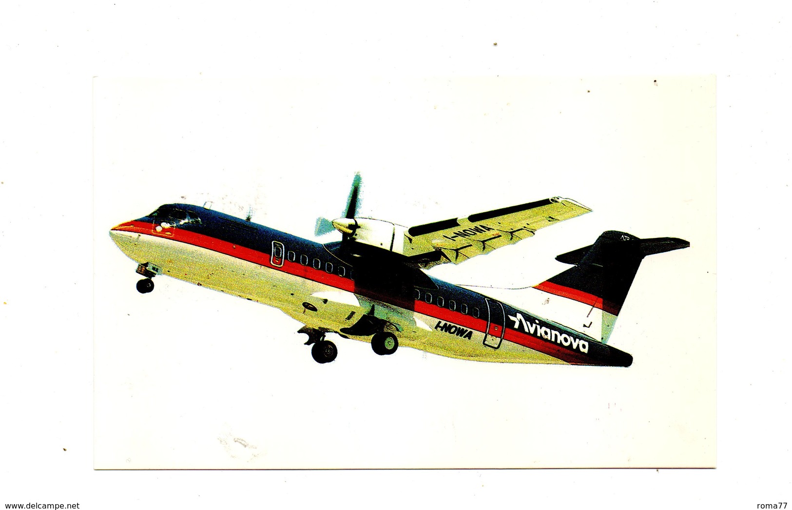 LAB569 - VATICANO 1987 , 1mo Volo ATR 42 Avianova - Storia Postale