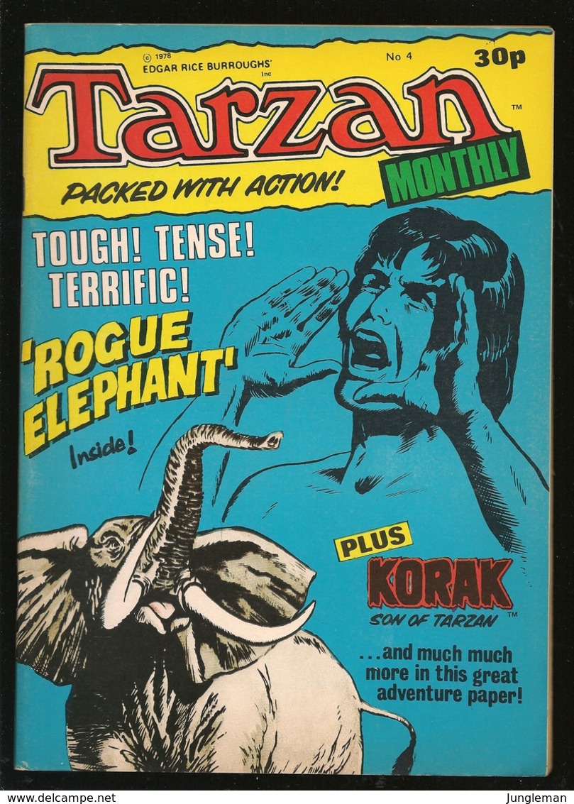 Tarzan Monthly # 4 - Published Byblos Productions Ltd. - In English - 1978 - TBE / Neuf - Autres Éditeurs