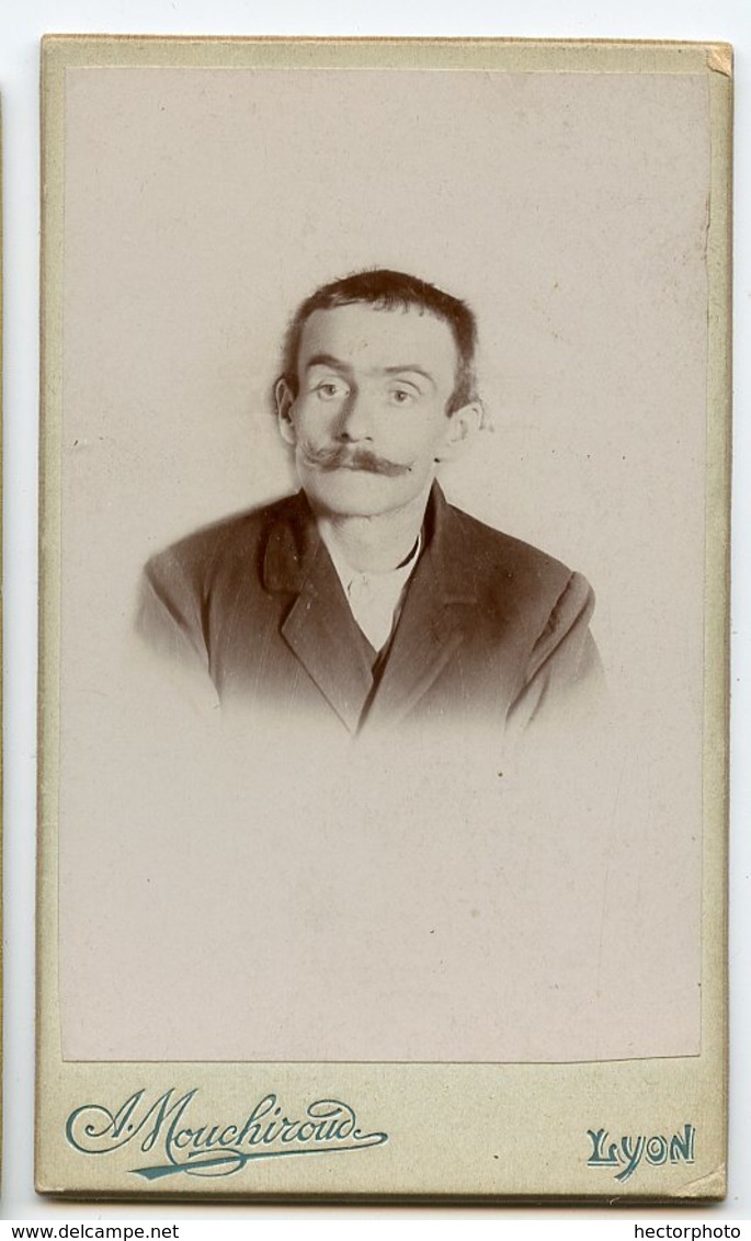 CDV Homme Man MOUCHIROUD Grenette St Antoine LYON 69 Portrait Masque - Anciennes (Av. 1900)