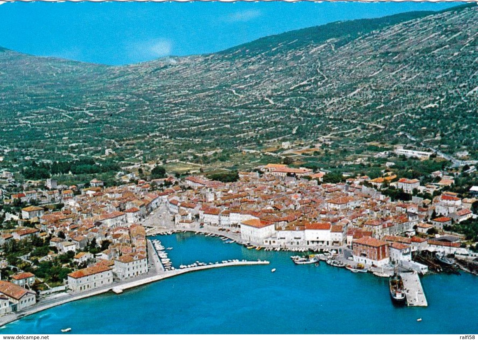 1 AK Kroatien * Blick Auf Die Stadt Cres Auf Der Gleichnamigen Insel Cres - Luftbildaufnahme * - Kroatien
