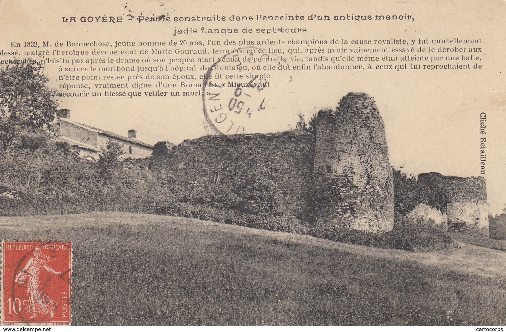 61 - La Goyère - Ferme Construite Dand L'enceinte D'un Antique Manoir - Jadis Flanqué De Sept Tours - Otros & Sin Clasificación