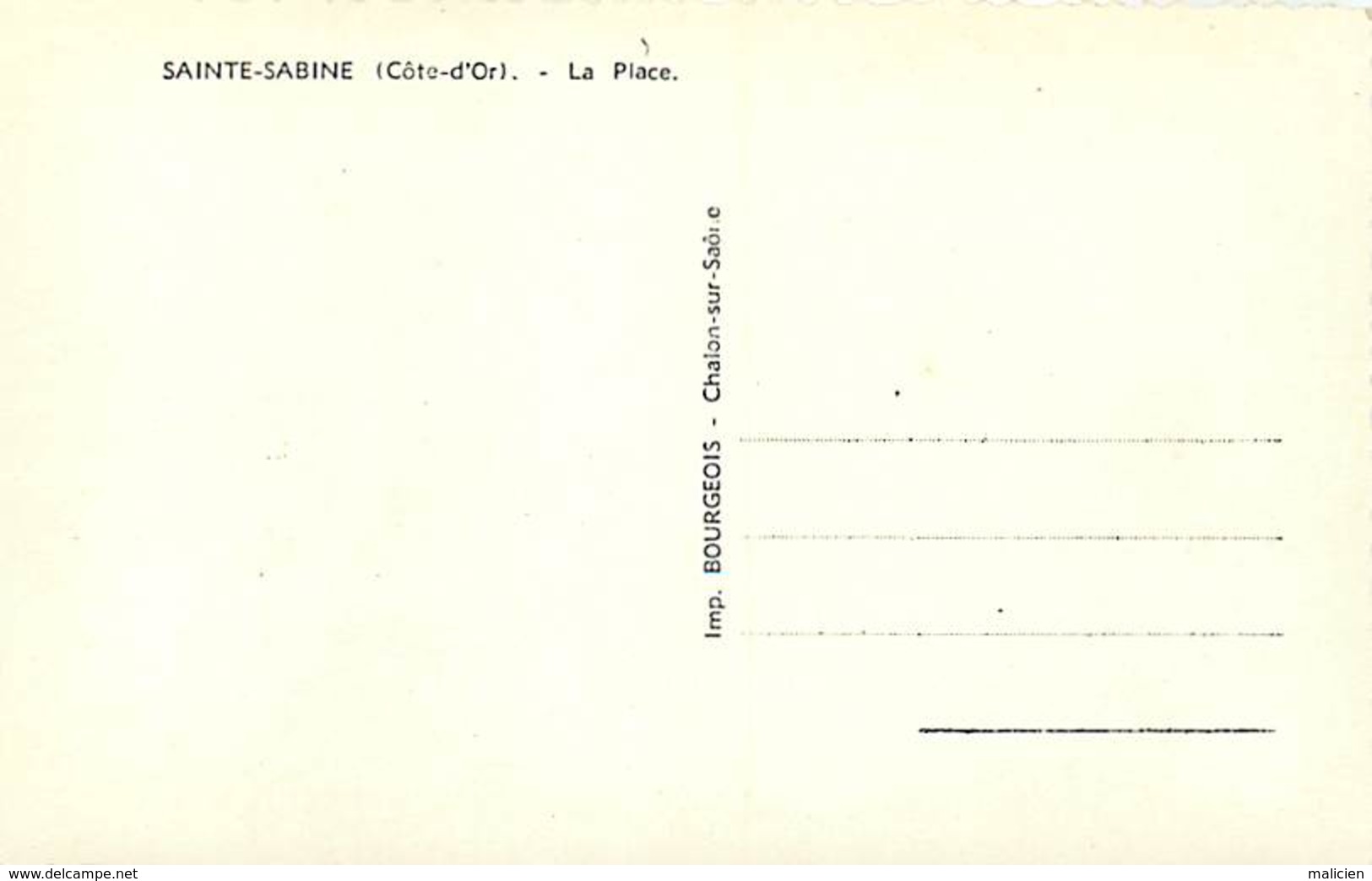 Dpts Div.-ref-AF967- Côte D Or - Sainte Sabine - Ste Sabine - La Place - Hotel Restaurant - Hotels Et Restaurants - - Autres & Non Classés