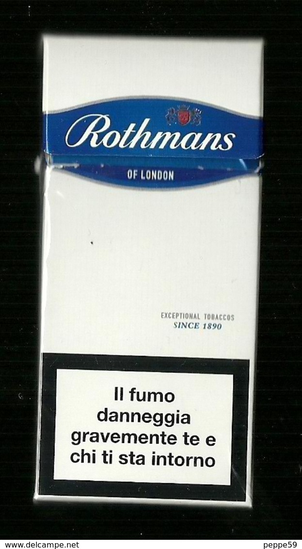 Tabacco Pacchetto Di Sigarette Italia - Rothmans Da 10 Pezzi Blue - Tobacco - Tabac -Tabak - Tabaco - Porta Sigarette (vuoti)