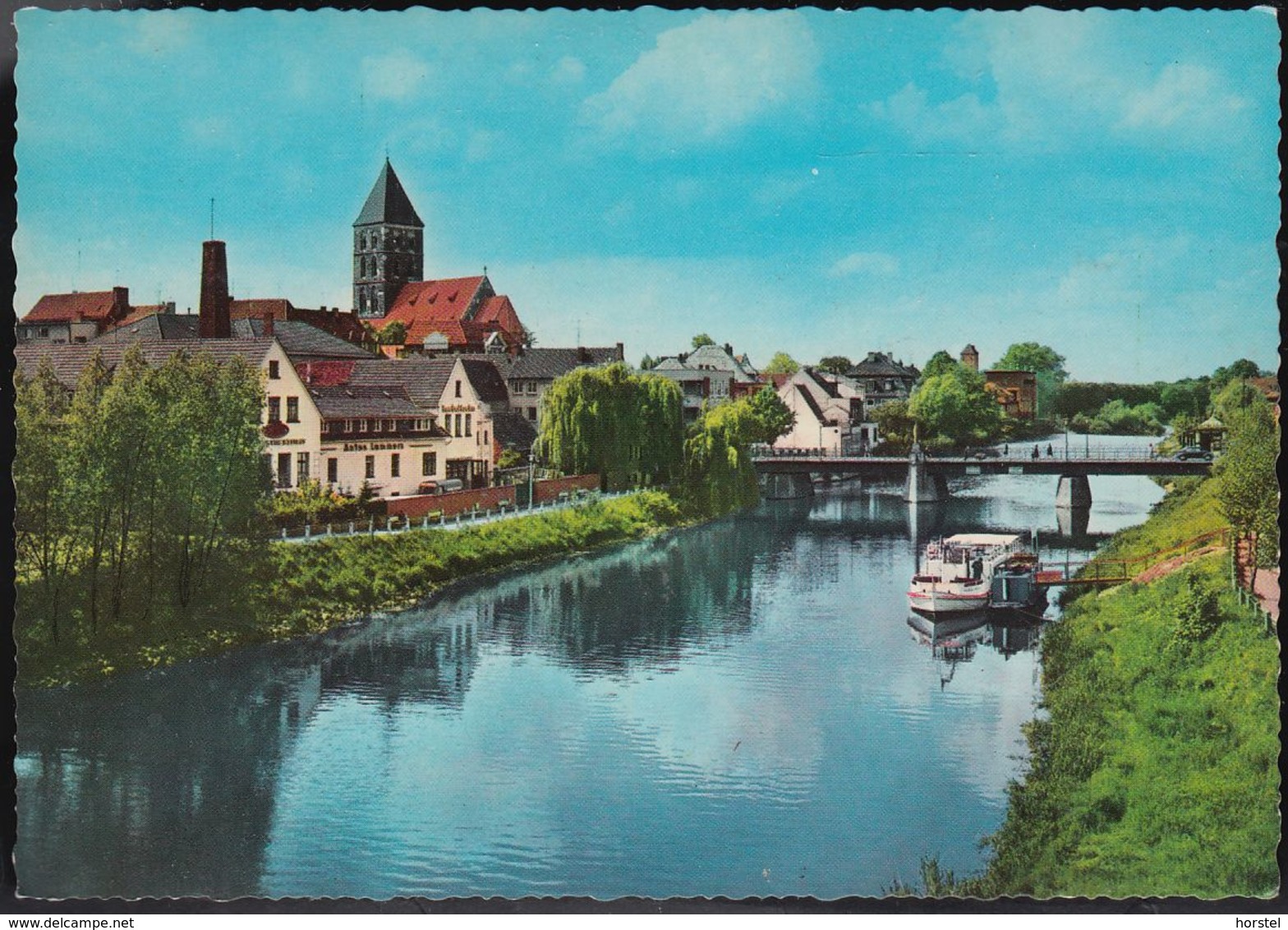 D-48431 Rheine - Emsbrücke Und Stadtkirche - Dampfer - Rheine