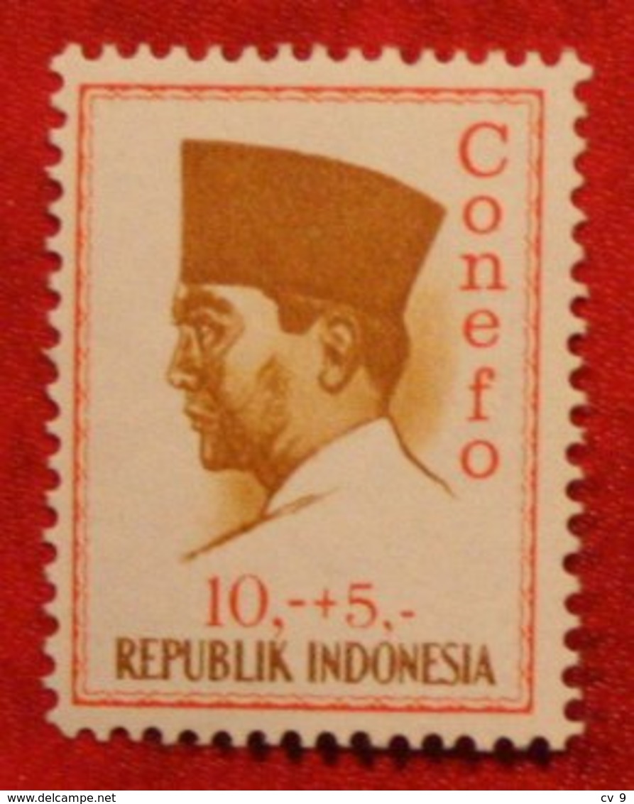 10 + 5 Rupia President Sukarno CONEFO (Mi 480 YT - ) 1965 Indonesie / Indonesien / Indonesia POSTFRIS / MNH ** - Indonesien