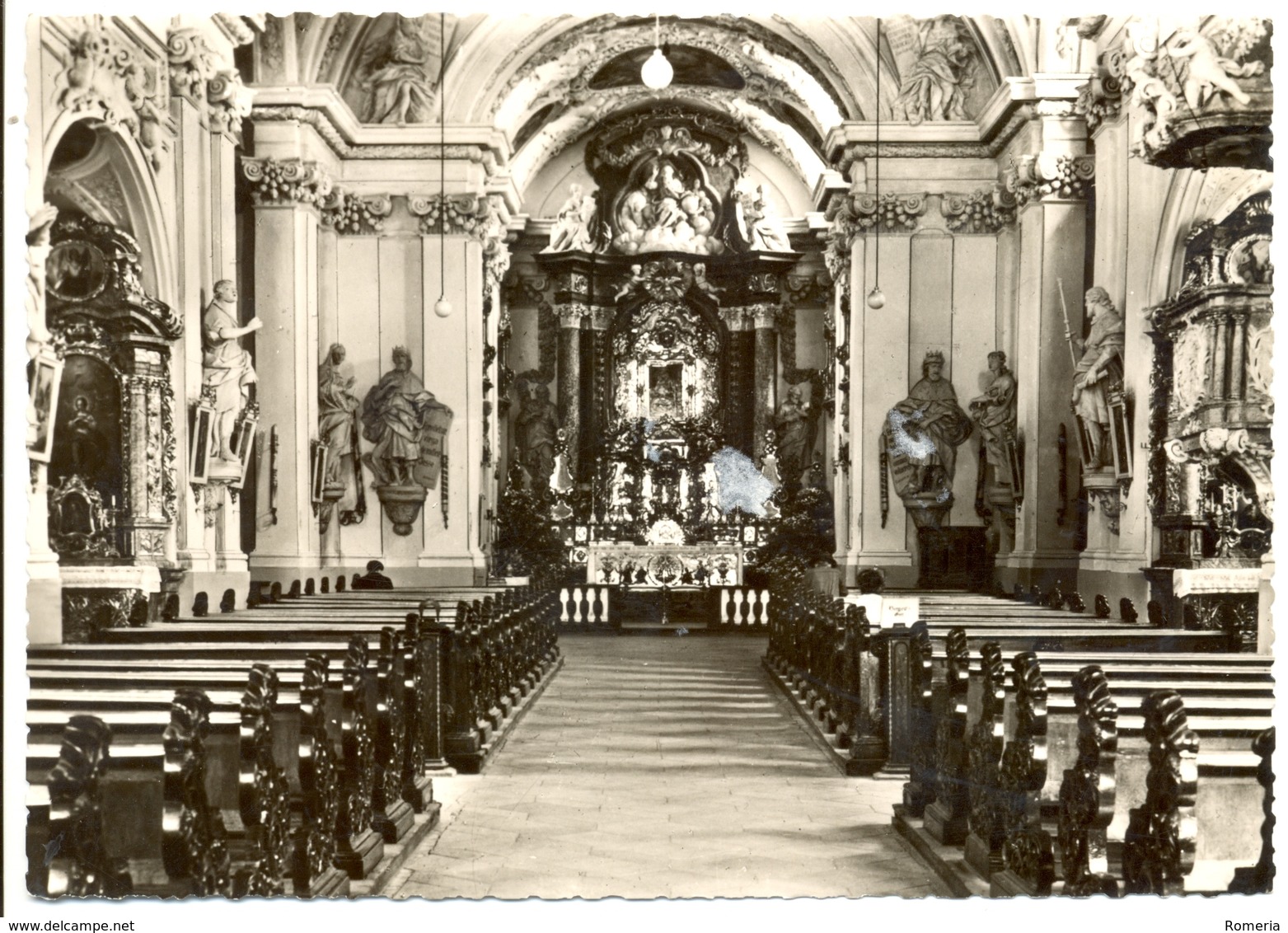 Allemagne - Bavière - Amberg - Intérieur De L'Eglise - Ecrite, Timbrée, Dentelée - - Amberg