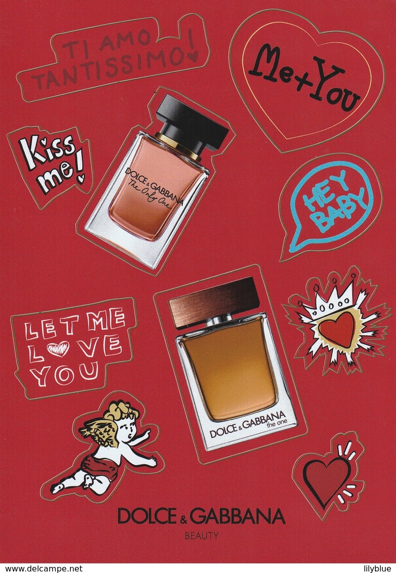 DOLCE&GABBANA** Planche De Stickers St VALENTIN  2019 - Modernes (à Partir De 1961)