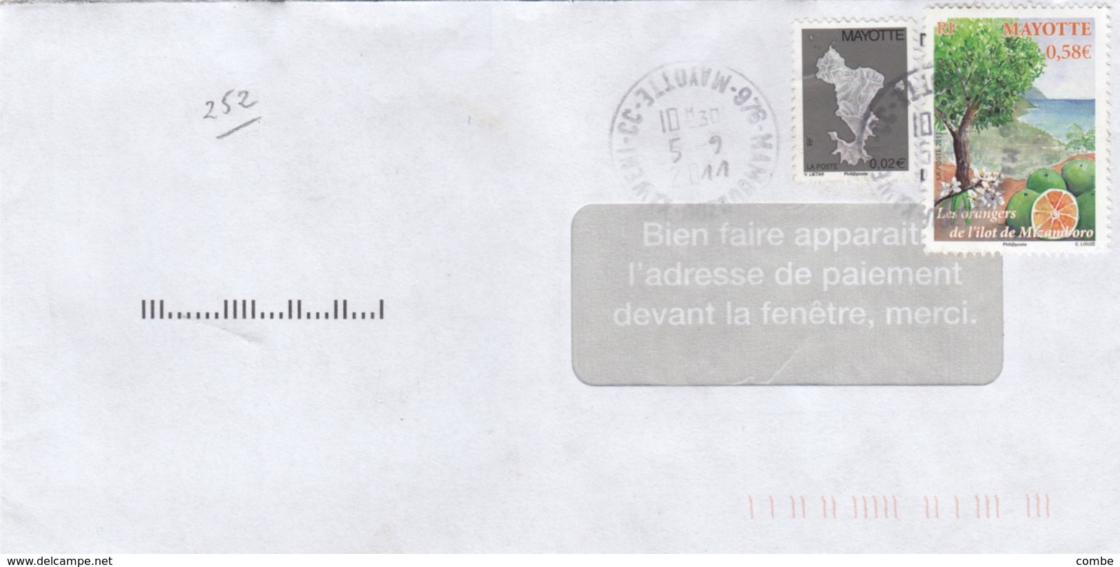 LETTRE MAYOTTE. N° 252. 2011. MAMOUDZOU - Autres & Non Classés