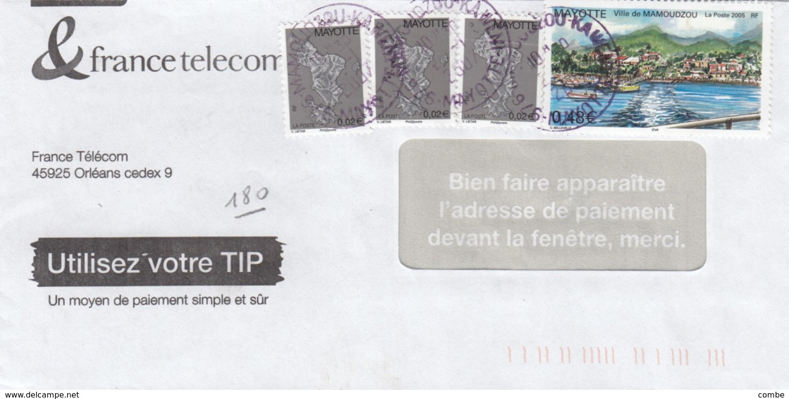 LETTRE. COVER.  FRENCH MAYOTTE. LETTRE. MAMOUDZOU - Autres & Non Classés