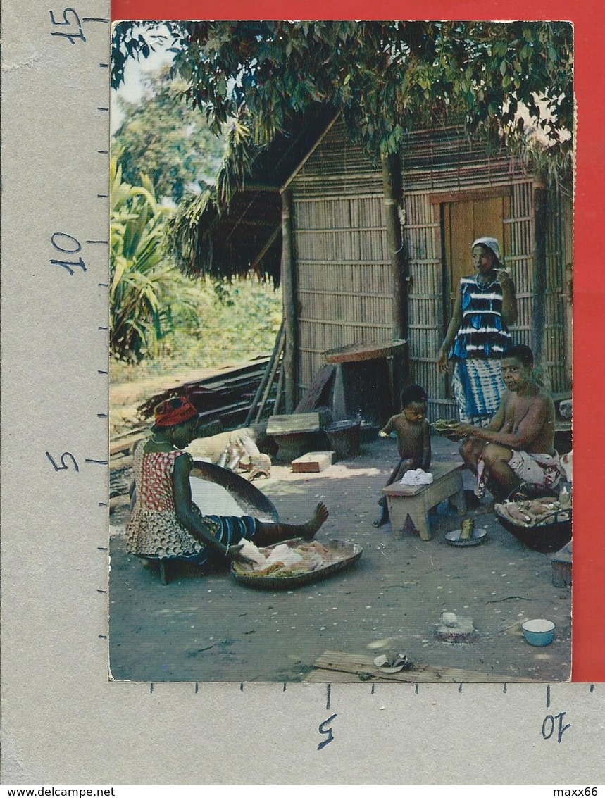 CARTOLINA VG ALTO VOLTA - BURKINA FASO - La Vie Au Village - 10 X 15 - ANN. 1962 - Burkina Faso