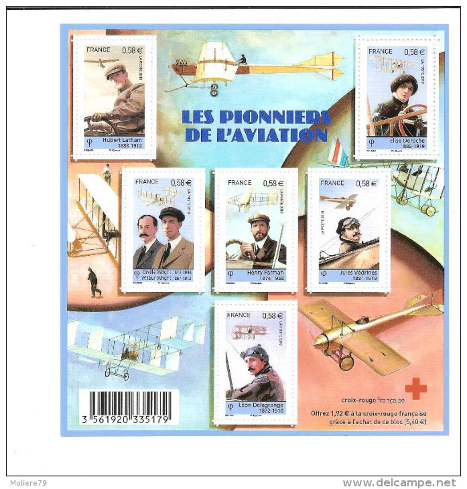 Bloc N° 4504  Les Pionniers De L'aviation - Neufs