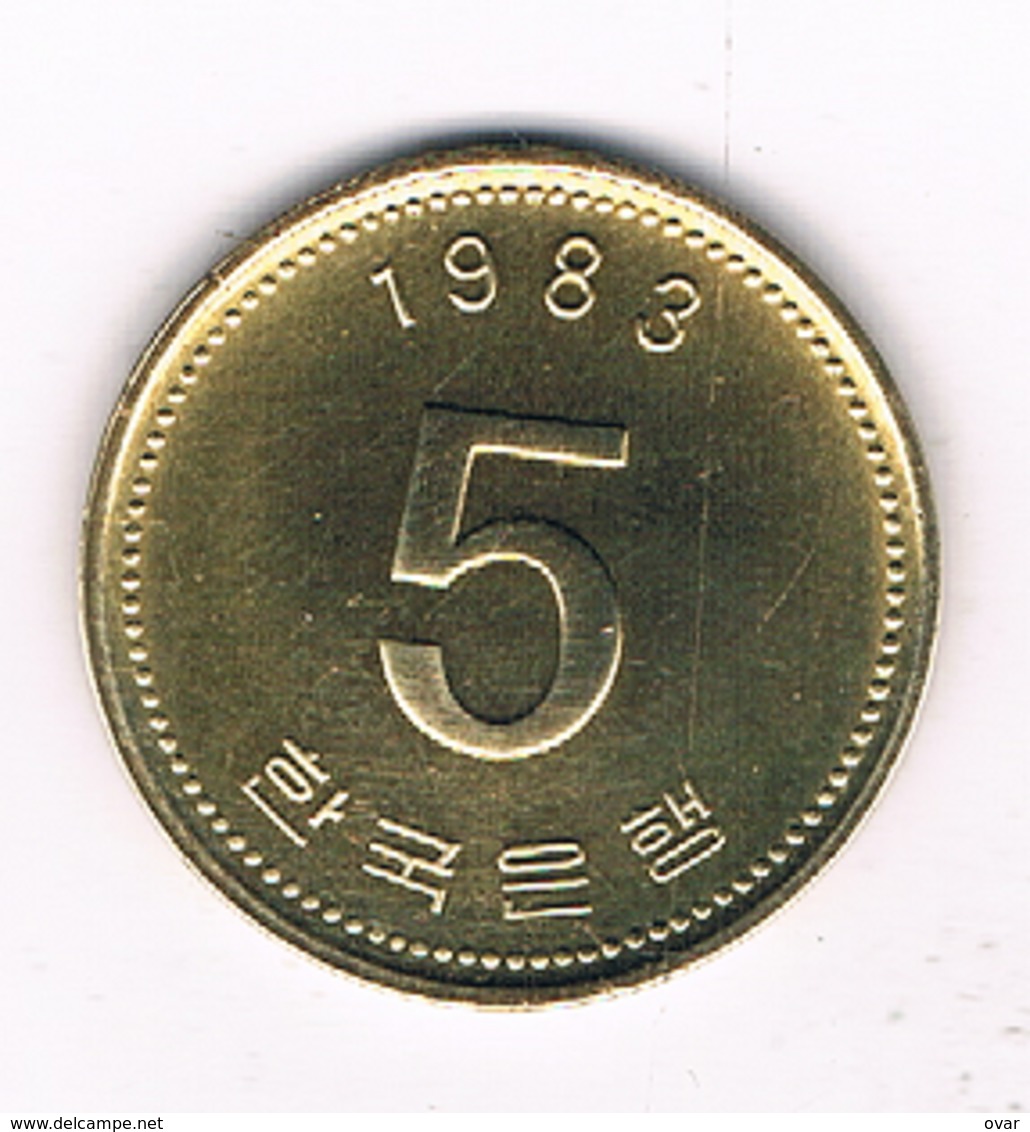 5  WON 1983 ZUID KOREA /1472/ - Corea Del Sud