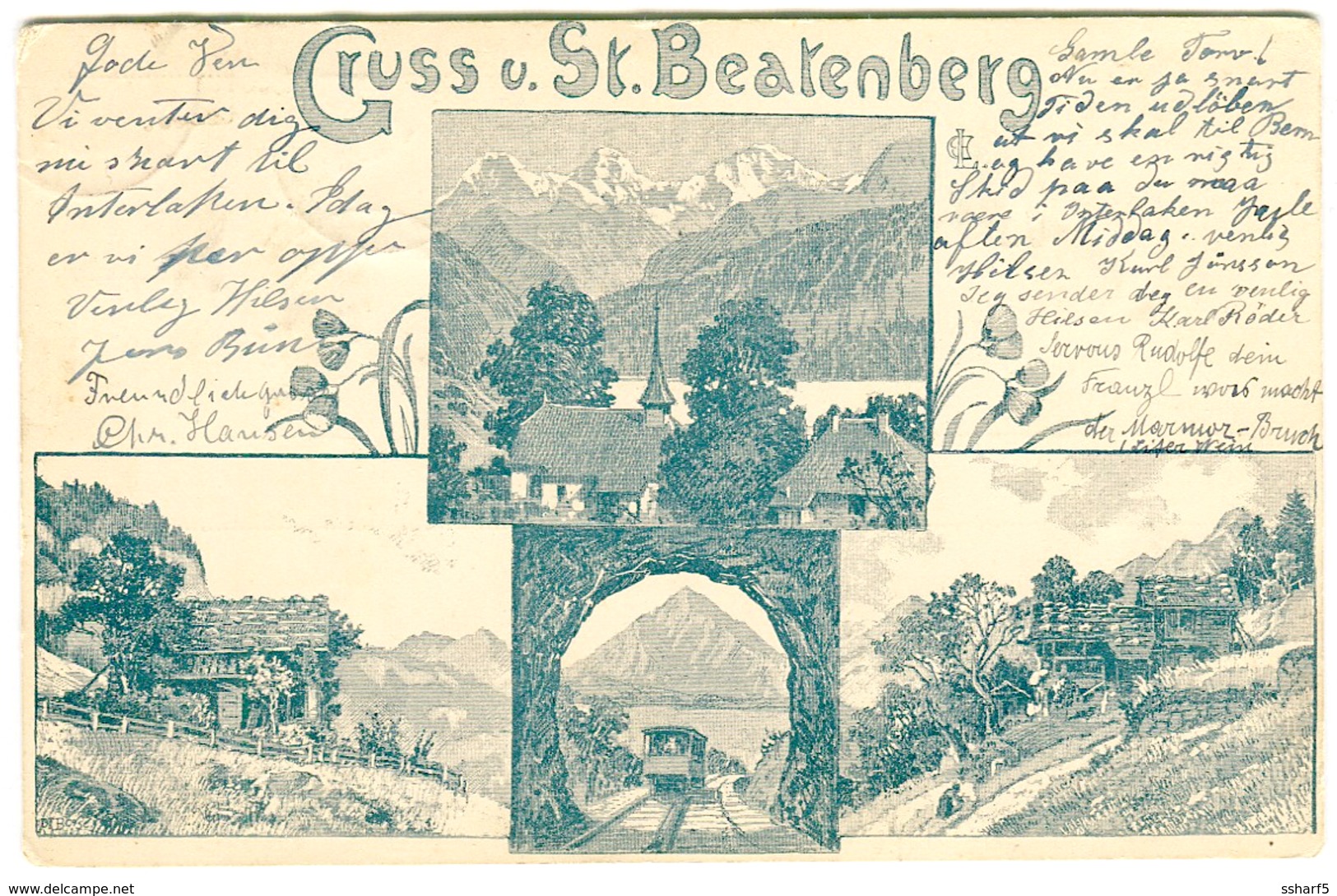 GRUSS Von St. BEATENBURG Mehrbildkarte 1898 - Other & Unclassified