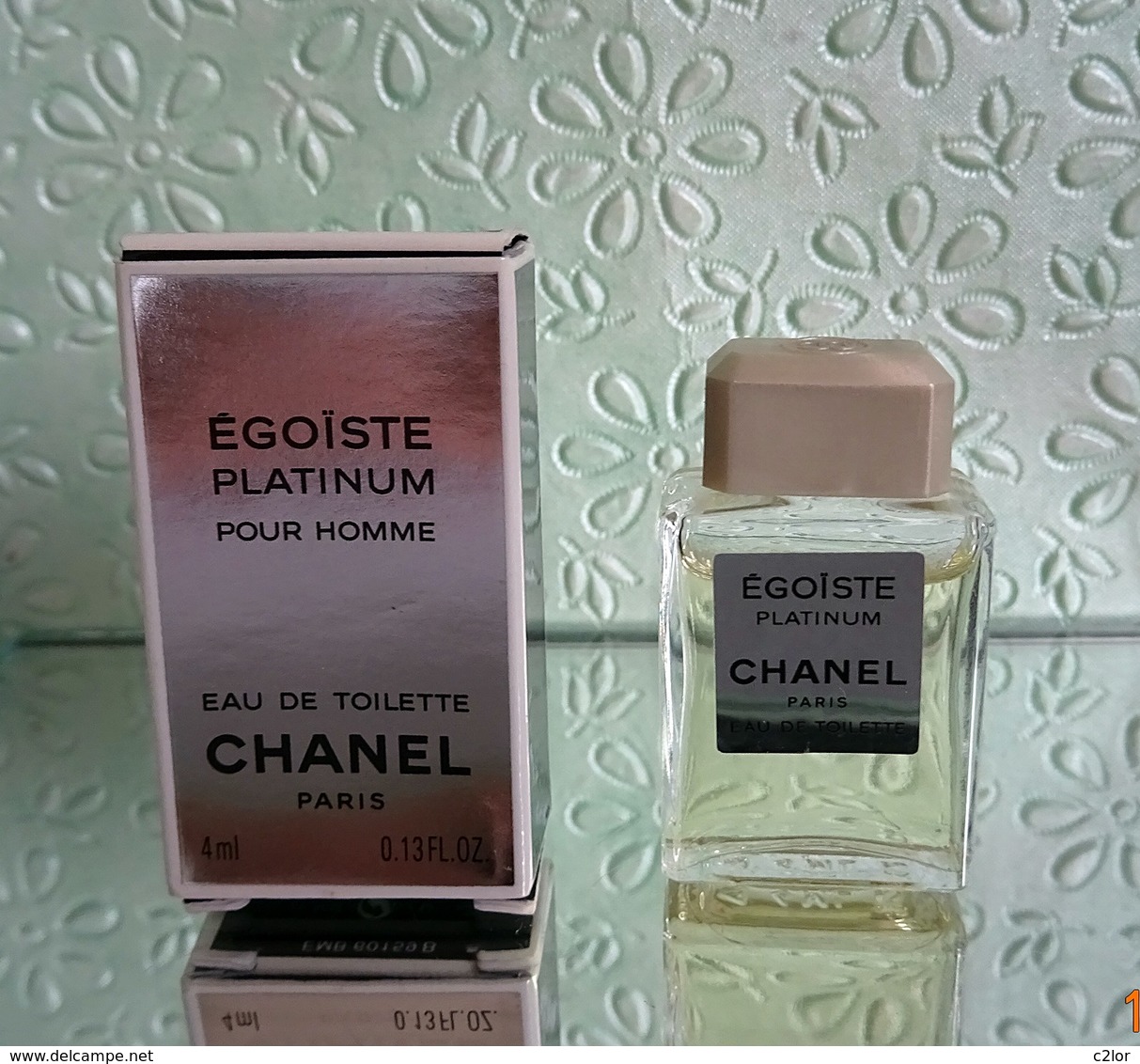 Miniature "ÉGOÏSTE PLATINIUM" De CHANEL Eau De Toilette 4 Ml Dans Sa Boite - Miniatures Hommes (avec Boite)