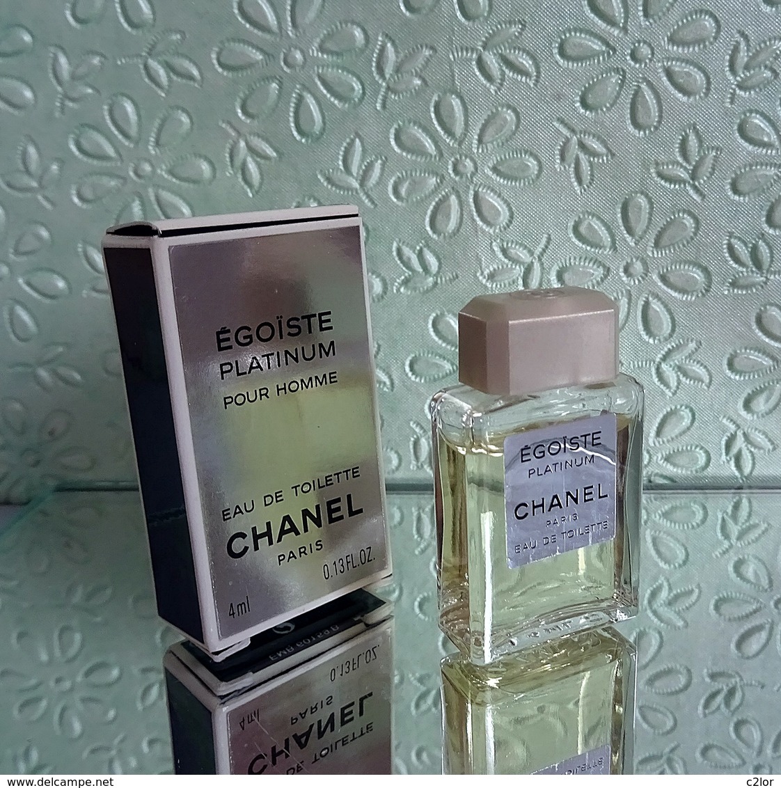 Miniature "ÉGOÏSTE PLATINIUM" De CHANEL Eau De Toilette 4 Ml Dans Sa Boite - Miniatures Hommes (avec Boite)