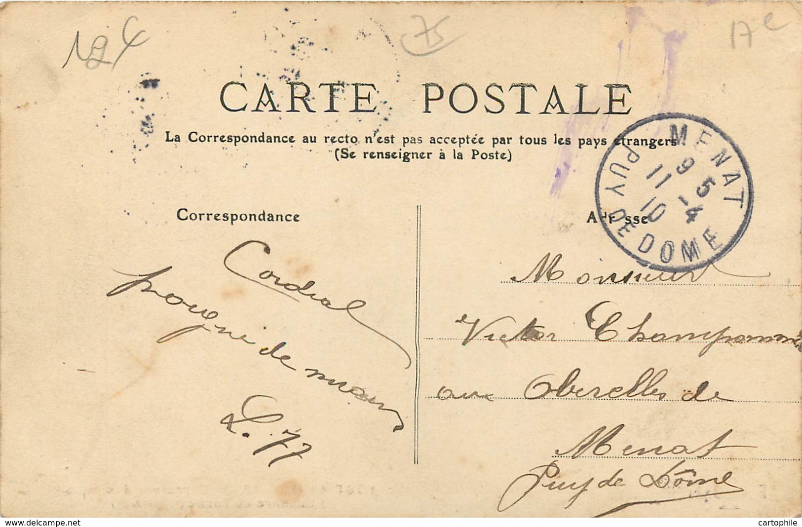 75017 - TOUT PARIS - Carrefour Des Rue Saussure Et Tarbé En 1910 - Distretto: 17