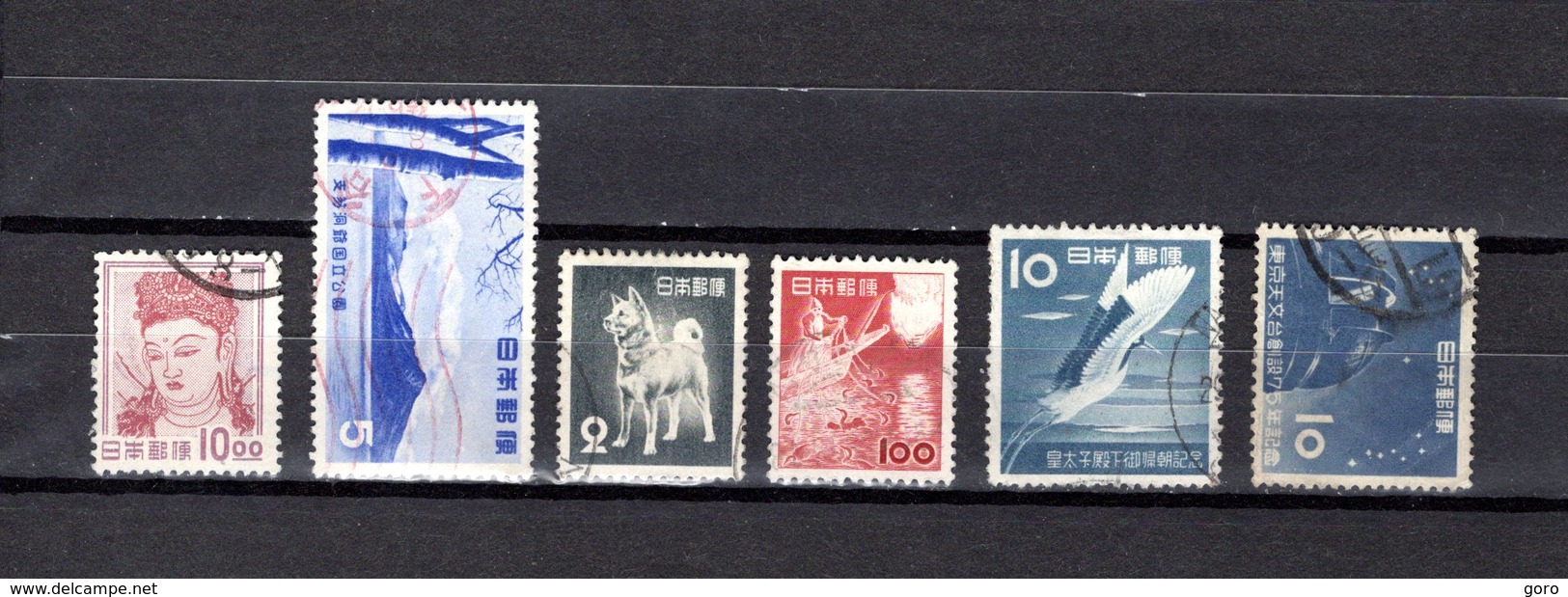 Japón   1953  .  Y&T Nº   535-536-538-539-543-546 - Usados