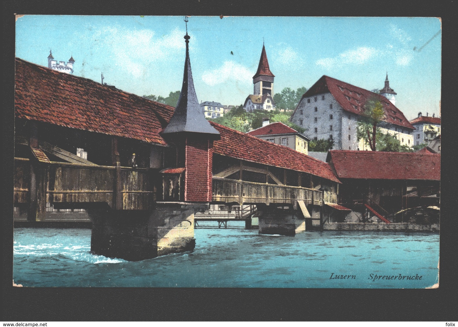 Luzern - Spreuerbrücke - 1910 - Luzern