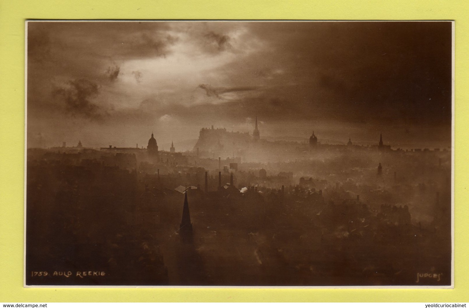 Midlothian - Auld Reekie, Edinburgh - Judges Ltd. 1759 Real Photo Postcard - Midlothian/ Edinburgh