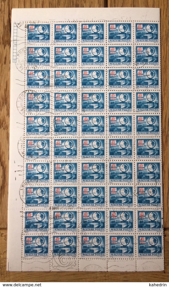 Hungary Magyar Posta Ungarn 1973, 100x Postage Due - Porto - Taxe - Segnatasse (o) - Gebruikt