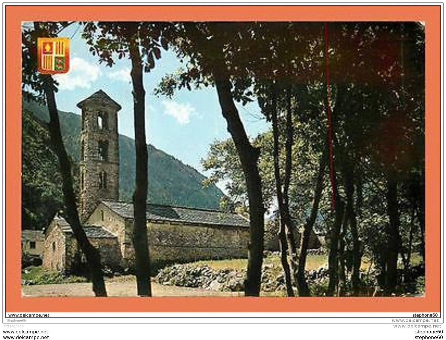 A598 / 007  Andorre Santa Coloma Clocher Roman ( Timbre ) - Andorre