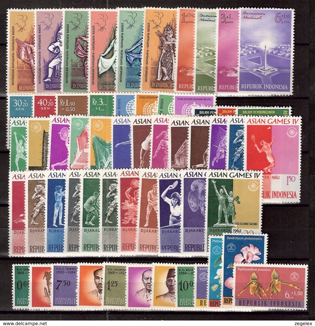 Indonesia 1962 Year - Complete - MNH/**/Postfrisch - Indonesië