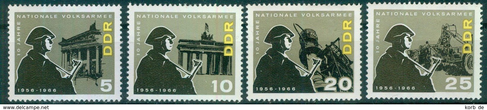 DDR 1966 / MiNr.   1161 - 1164    ** / MNH   (r3) - Ungebraucht