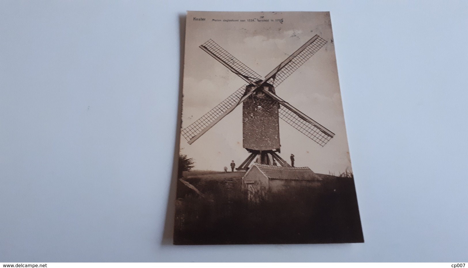 *KESTER Molen Dagteekent Van 1234 Hersteld 1703 Oblitérée En 1929 - Gooik