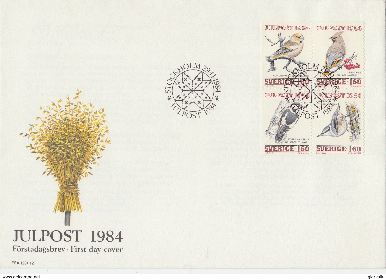 SWEDEN 1984 FDC With Woodpecker + Other Birds.BARGAIN.!! - Spechten En Klimvogels