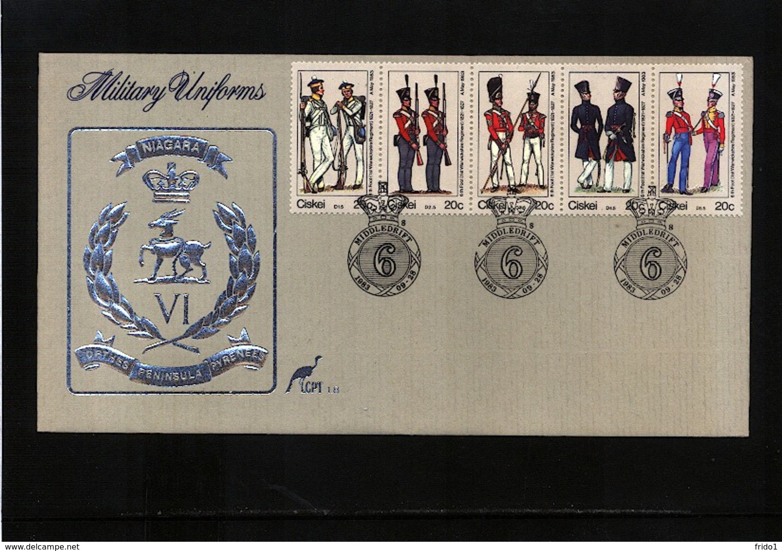 Ciskei 1983 Military Uniforms FDC - Militaria