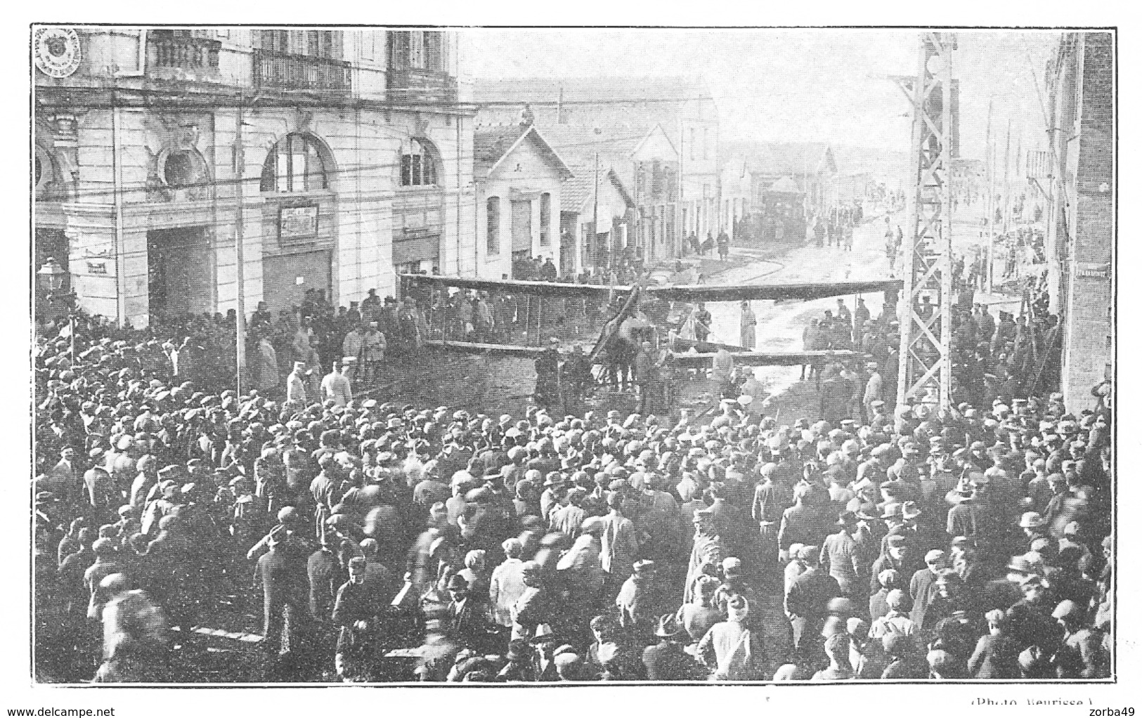 WW1 14-18 Biplan Allemand Exposé Dans Les Rues De SALONIQUE  1916 - 1914-18