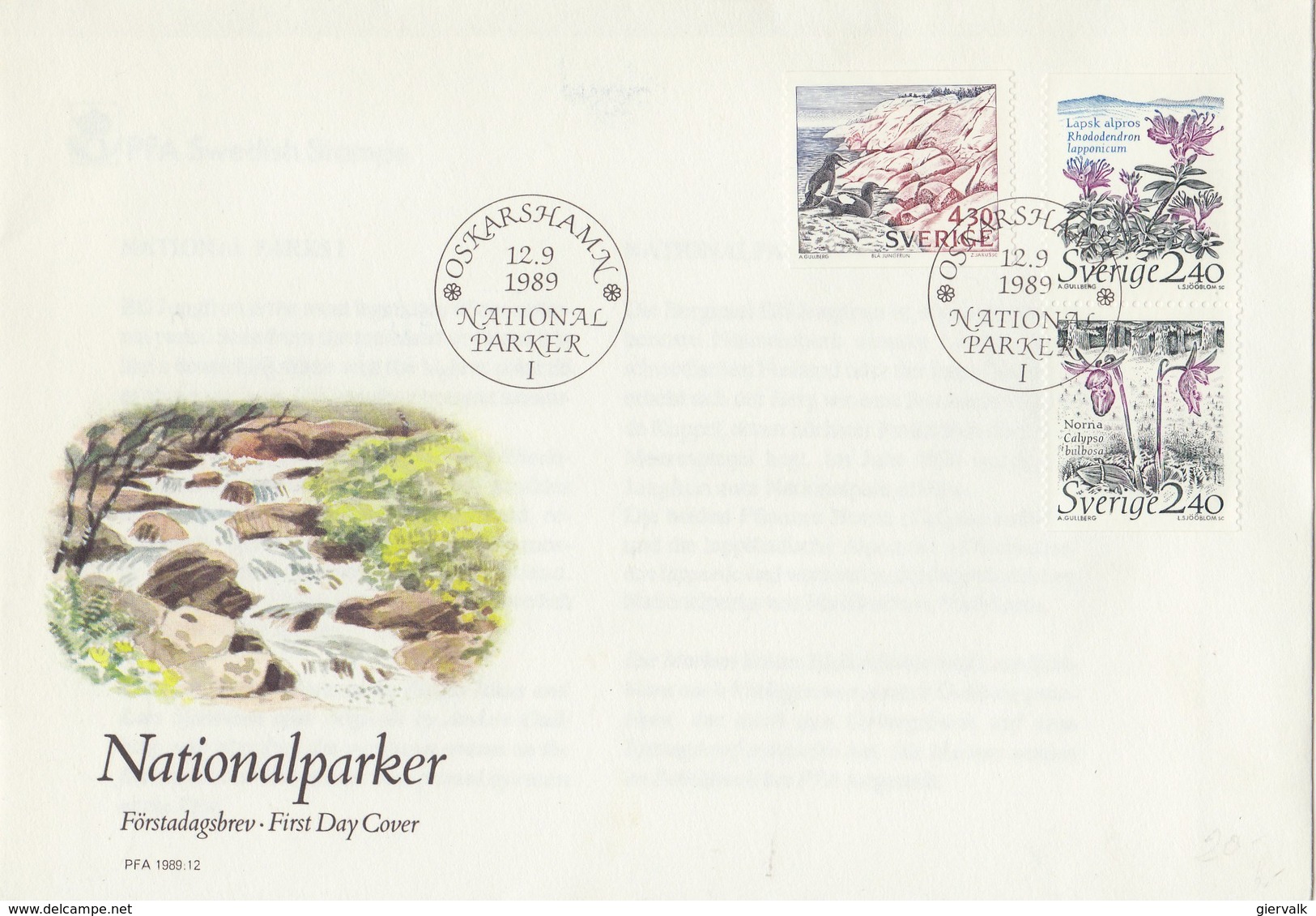 SWEDEN 1989 FDC With Bird.BARGAIN.!! - Andere & Zonder Classificatie