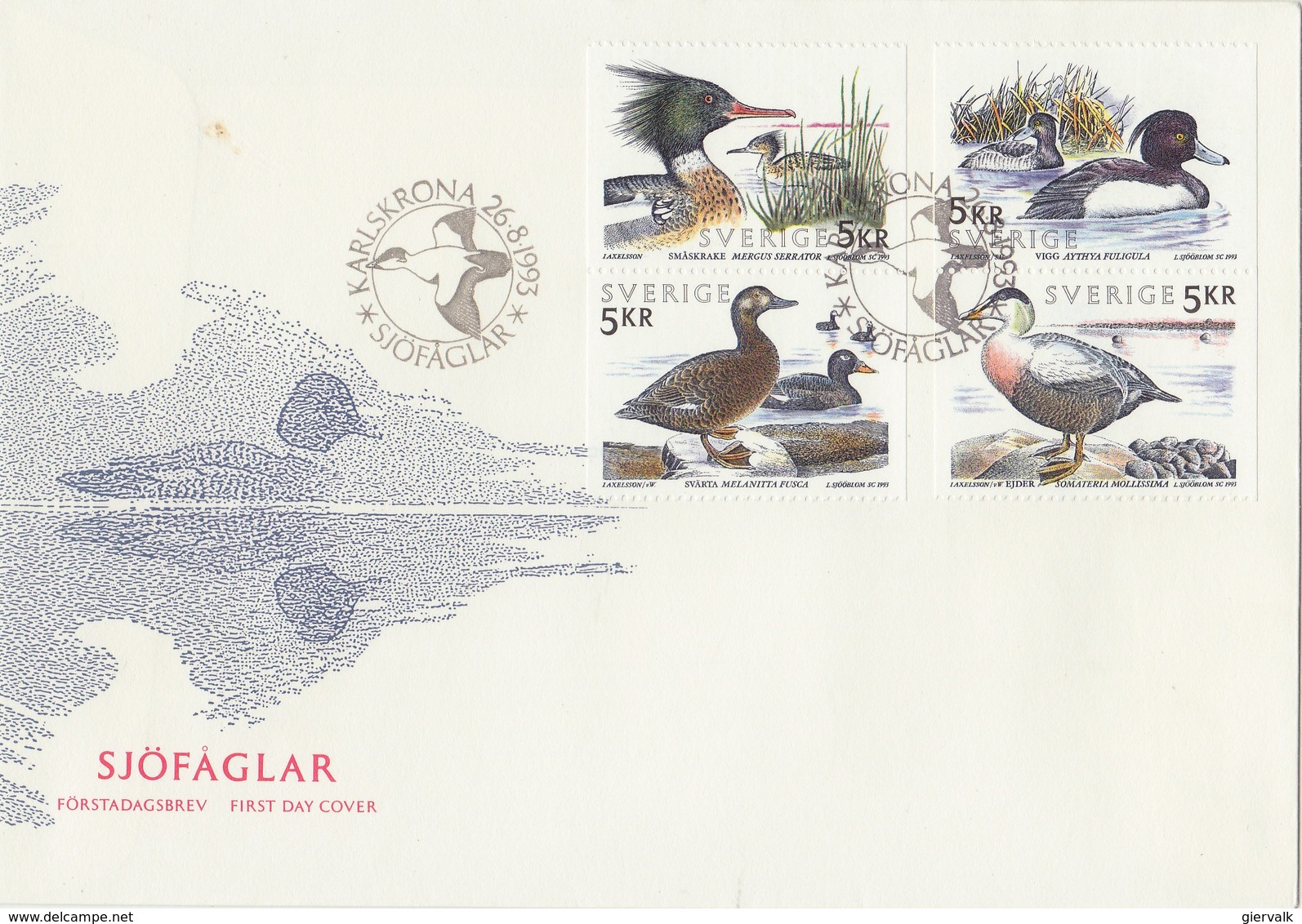 SWEDEN 1993 FDC With Ducks.BARGAIN.!! - Eenden