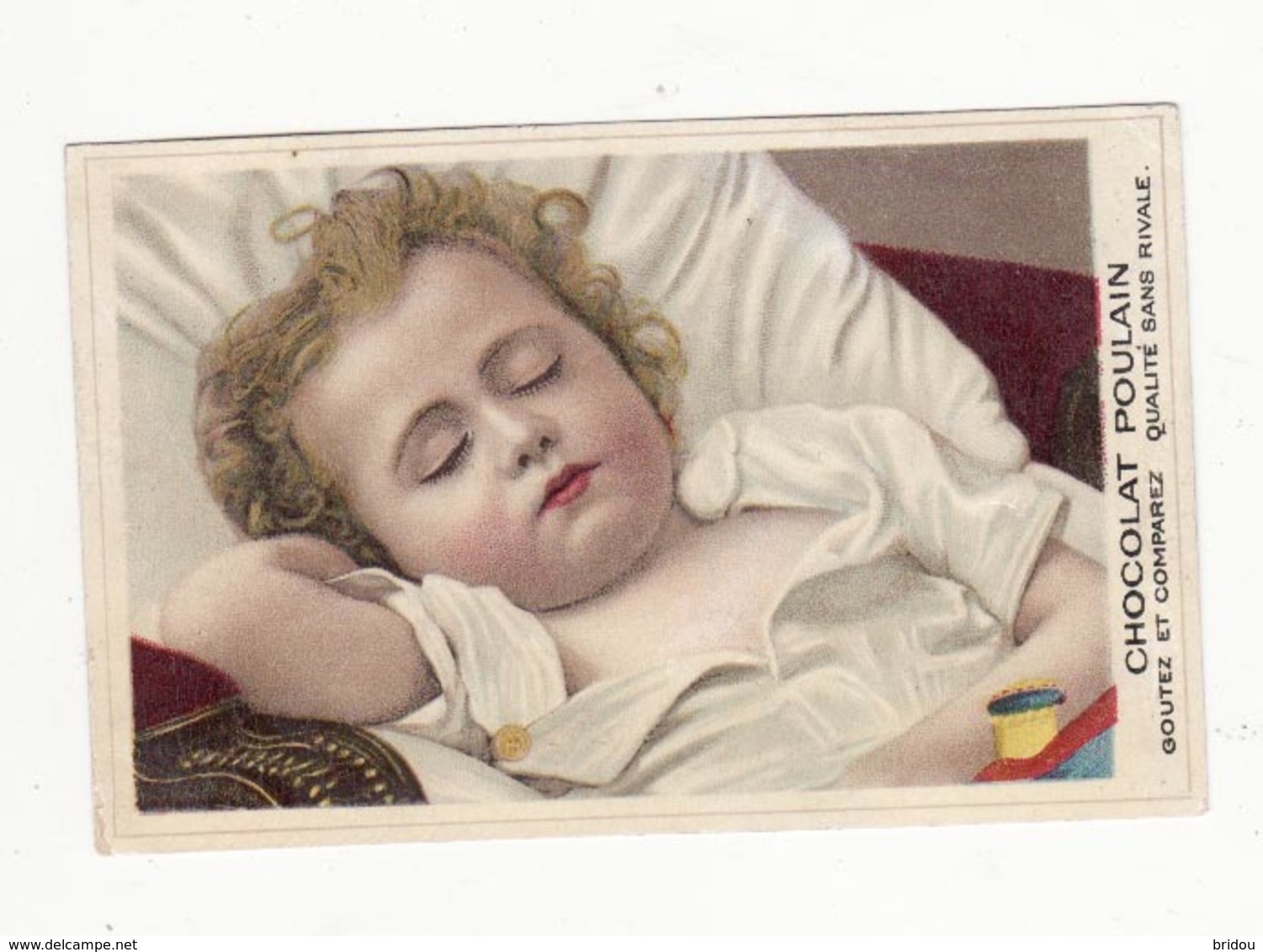 Chromo  CHOCOLAT POULAIN    Enfant Qui Dort - Poulain